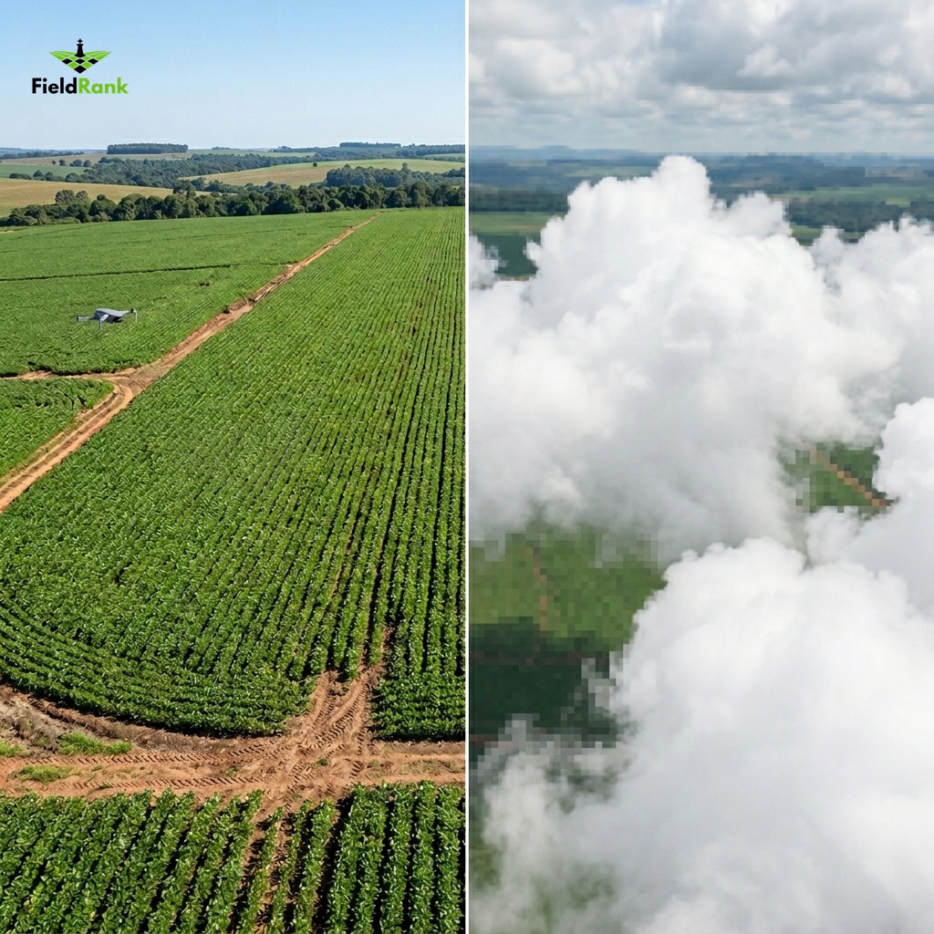 Satélite vs. Dron en la Agricultura: Por qué la ventana de oportunidad de su cultivo no espera a que el cielo se despeje